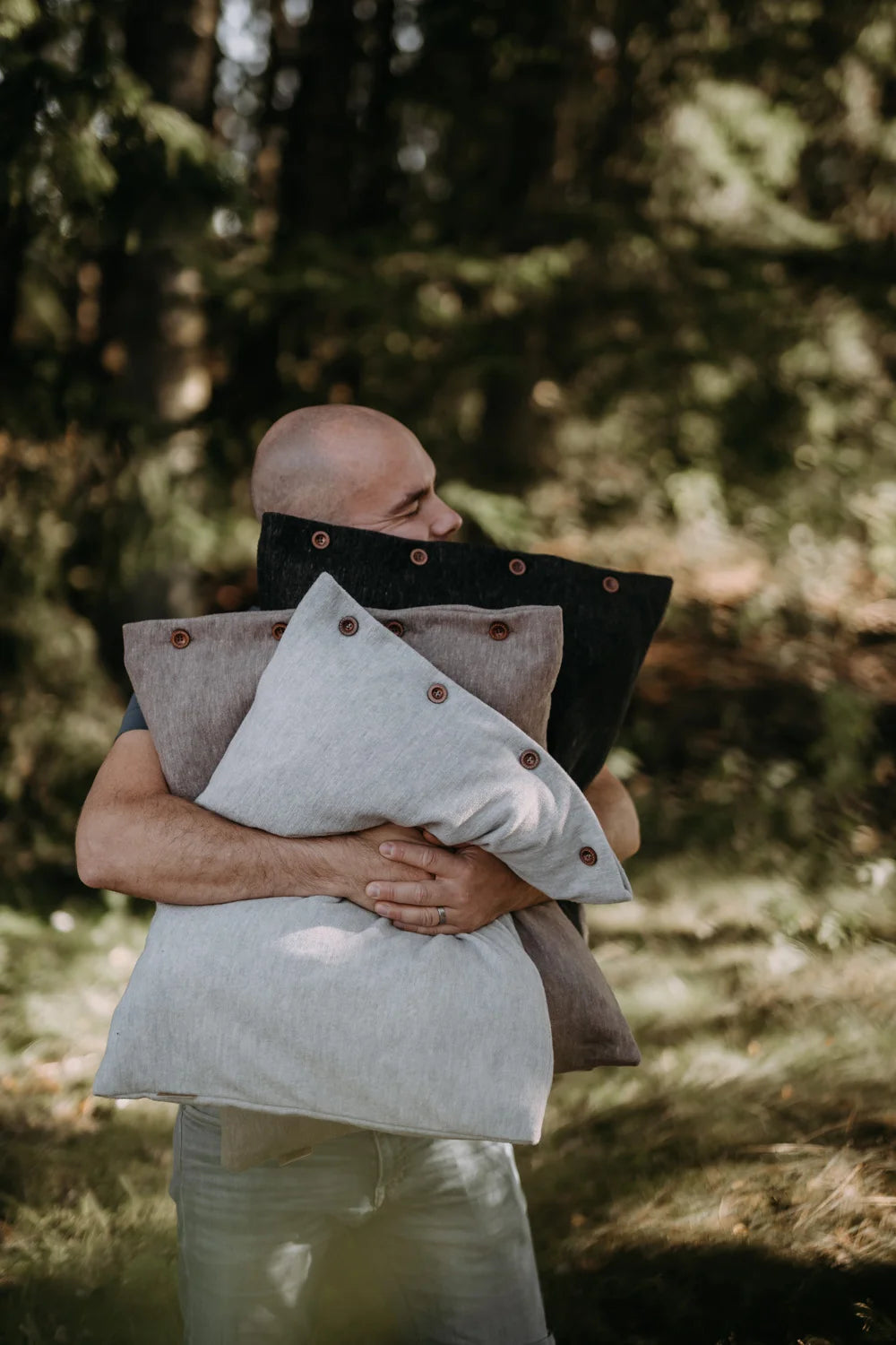Merino wool pillowcase in three colors