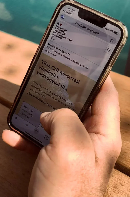 Ranskan ympäristötarran hankinta - näin ostat Crit'Air ympäristömerkin autoon