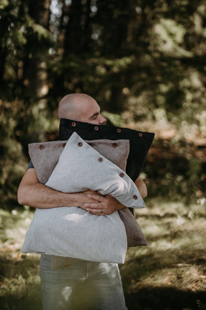 Merino wool pillowcase in three colors