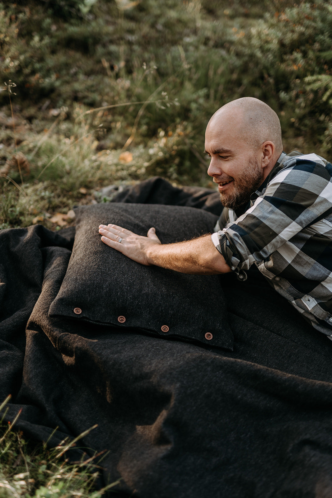 Nomad Nest merino wool bed linen set single - IVAN